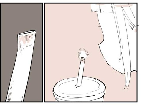 マクドナルド 紙ストロー プラスチックに戻してほしい 漫画