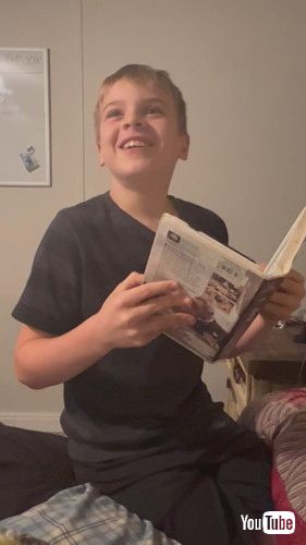 「Kid Mistake VHS Tapes for Books || ViralHog」