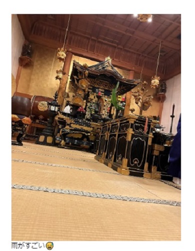 お宮参りが行われたとおぼしき場所