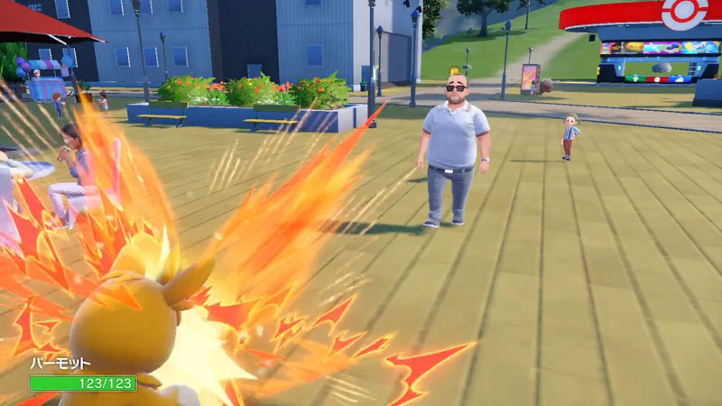 ポケモン最新作でバトル中、おじさんが平然と「ここ通りますよ」　シームレス化の生んだ珍現象が「強キャラ感すごい」と話題