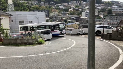 長崎バスの運転テクニック