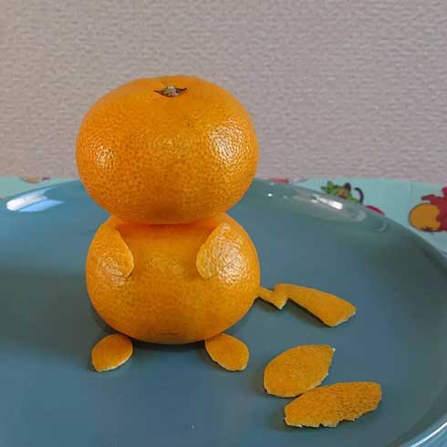 みかん ピカチュウ フルーツ アート キャラフード