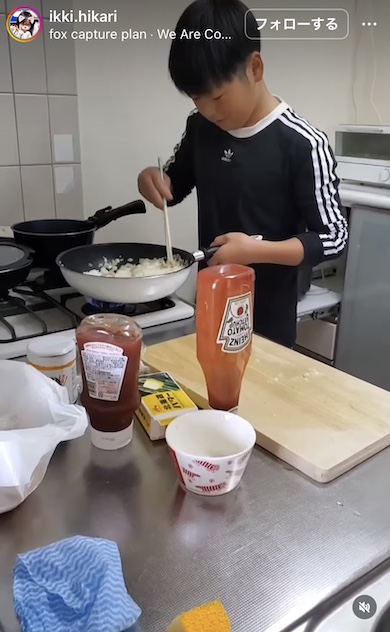 オムライス作り2