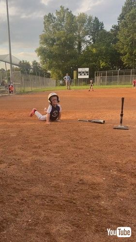 「Kiddo at Little League Baseball Swings a Little too Hard || ViralHog」