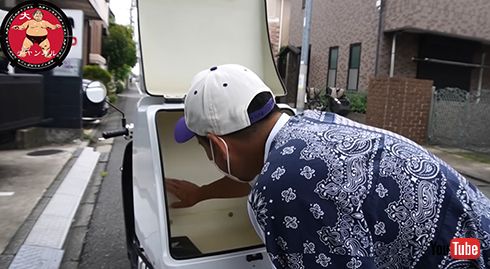 特にたくさん荷物を積める大きな収納ボックスがお気に入り