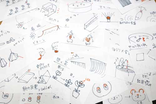 線人間 形状記憶合金 オブジェ 立ち上がる CAMPFIRE