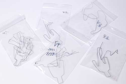 線人間 形状記憶合金 オブジェ 立ち上がる CAMPFIRE