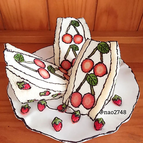 2Dフルーツサンド