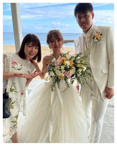 元モーニング娘。5期メンバー小川麻琴が紺野あさ美のい結婚式参列