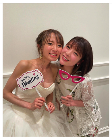 元モーニング娘。5期メンバー小川麻琴が紺野あさ美のい結婚式参列