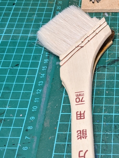 ハケでジオラマ