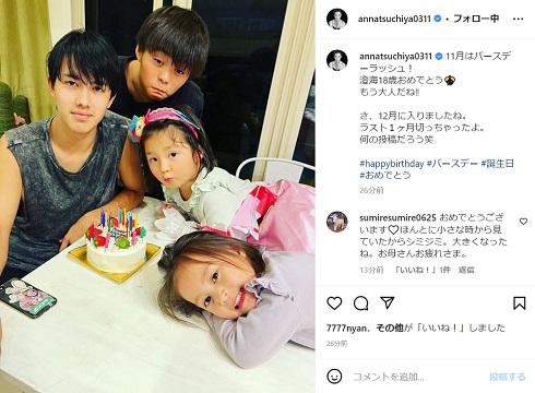 土屋アンナの子どもたち