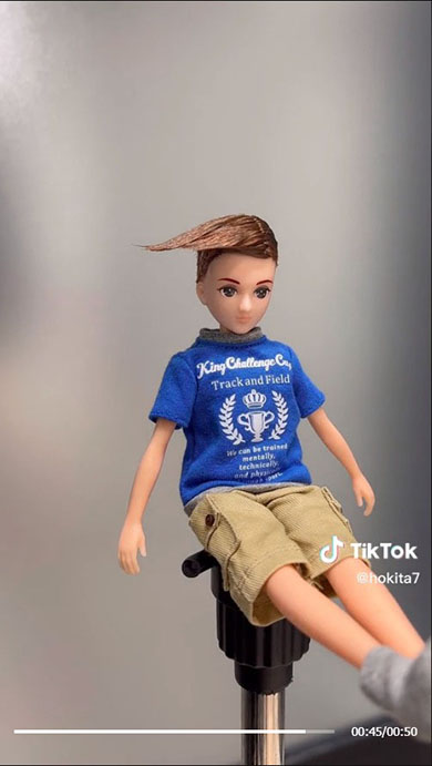 花輪クンカットになったはるとくん