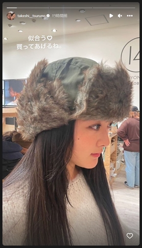 つるの剛士の娘の横顔ショット