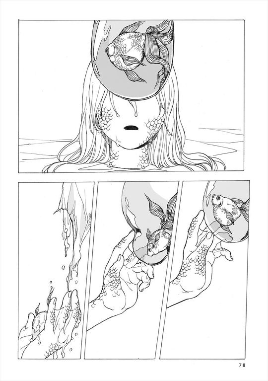 友達が突然人魚になった……人でなくなった少女とその世話をする少女を描く漫画「適者生存」が「ちょっと怖いけど綺麗」「引き込まれた」と多くの読者を魅了