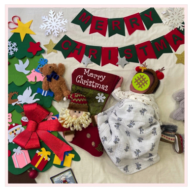 フリーアナウンサー高橋真麻が1カ月長男のクリスマスショット公開