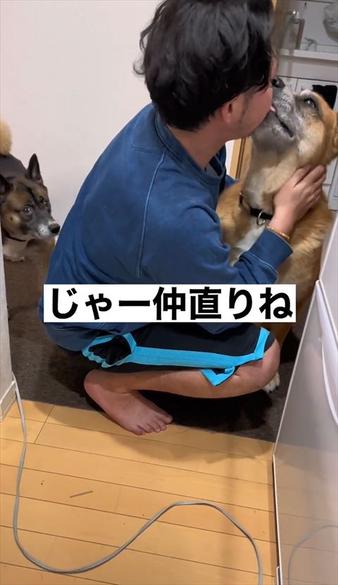 じゃー仲直りねテロップ
