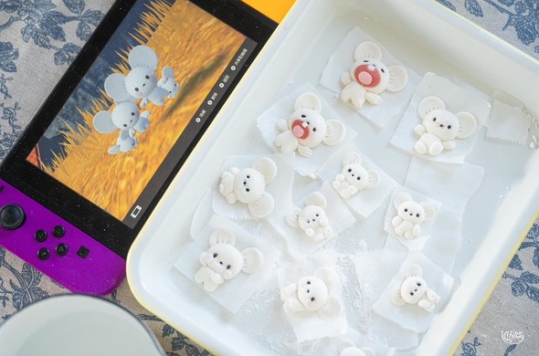 イッカネズミのデコ白玉