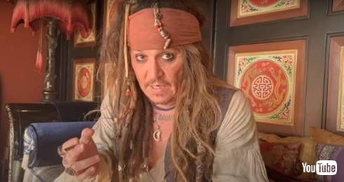 ジョニー・デップが再びジャック・スパロウとして登場