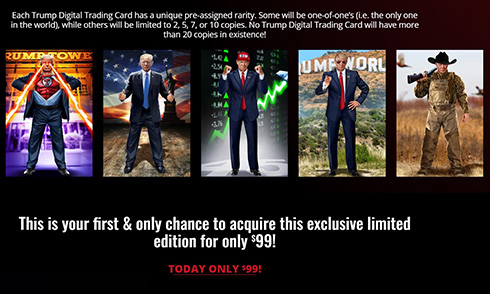 トランプ前米大統領「重大発表するぞ」→翌日「NFTトレカ出すよ！」　ヒーロー衣装に「ザ・ボーイズ」公式がトレカネタで反応