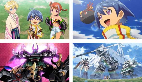 城郭合体オシロボッツ お城 アニメ 巨大ロボット 変形