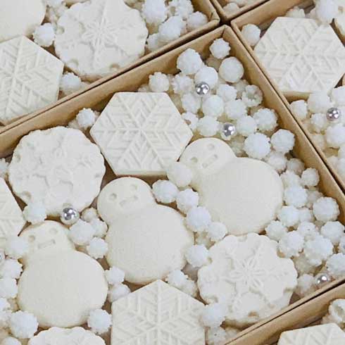 亀屋良長 干菓子 お菓子 雪こんこ 雪だるま 雪の結晶 和菓子