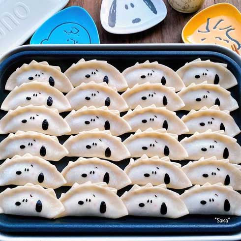 スヌーピー 餃子 手作り 料理 キャラフード PEANUTS