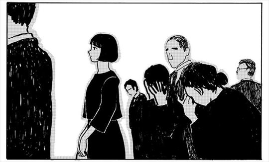 突然親友を亡くした女性が、その死を悼む様を描いた漫画「雪のまち」が、心に刺さる物語で反響を呼んでいます