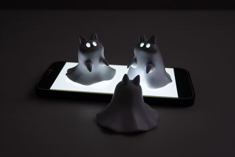 ゴーストニャン光ってる