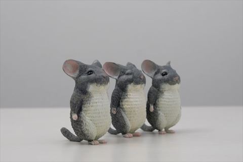 横並びフィギュア斜めから撮影