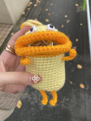 「友達のママに作ってもらったキーケース」