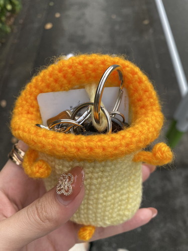 「友達のママに作ってもらったキーケース」