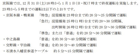 京阪の運転計画