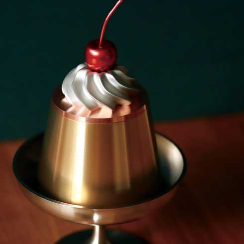 金属 世界一固い プリン アルミ 銅 真鍮 ステンレス 金属でできた固めプリン