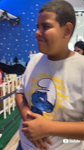 サンタを見つけた少年