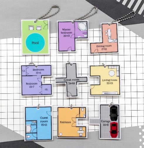 間取り キーホルダー カプセルトイ
