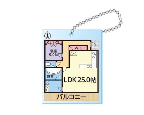 間取り キーホルダー カプセルトイ