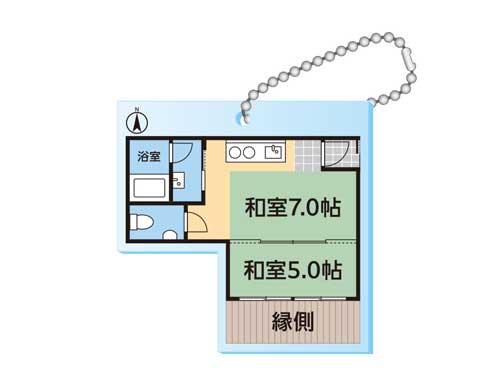 間取り キーホルダー カプセルトイ