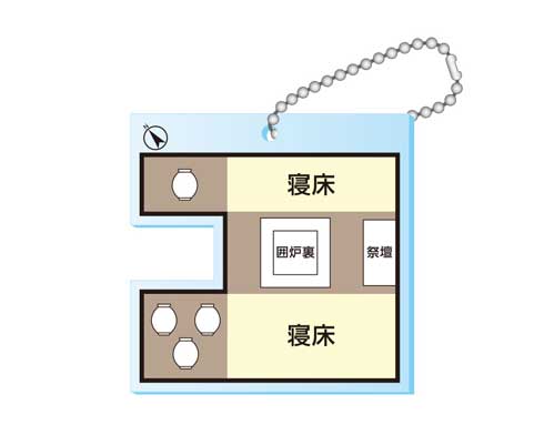 間取り キーホルダー カプセルトイ