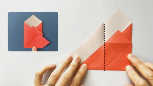 「折り紙うさぎのぽち袋」