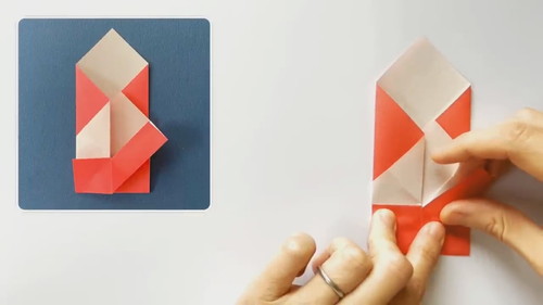 「折り紙うさぎのぽち袋」