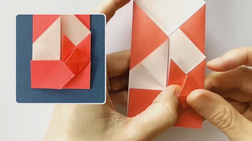 「折り紙うさぎのぽち袋」