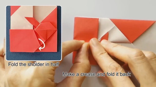 「折り紙うさぎのぽち袋」