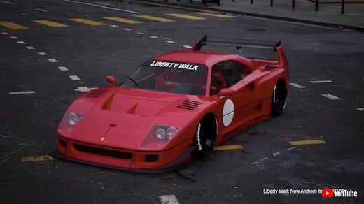Star model フェラーリ　F40 LBWK リバティーウォーク　赤 1987-1992 FERRARI F40 LBWK LIBERTY WALK CHRISTMAS 1:64 SCALE