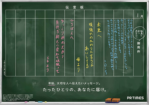 全国の駅に昭和の風景“伝言板”を模した駅貼りポスターが出現　メッセージを書き残せるイベントも開催