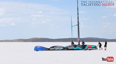 風力走行での速度記録に挑むウインドカー「ホロヌク」