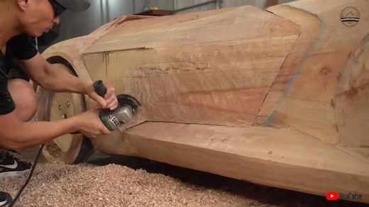 手作り 木材 アウディ コンセプトカー スカイスフィア