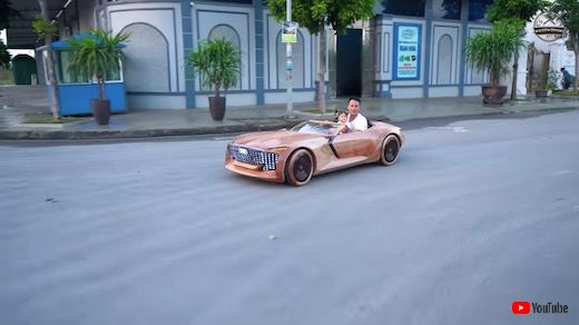 手作り 木材 アウディ コンセプトカー スカイスフィア