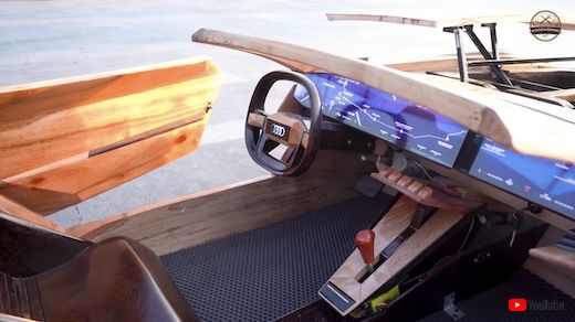 手作り 木材 アウディ コンセプトカー スカイスフィア