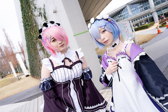 葵の「Re:ゼロから始める異世界生活」レム、ωンゴの「Re:ゼロから始める異世界生活」ラム